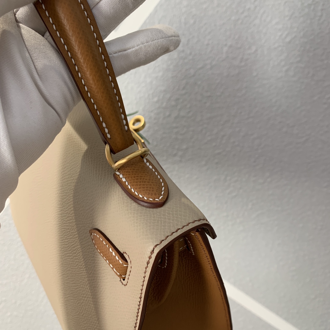 에르메스 켈리백25 에토프 골드브라운 금장 앱송